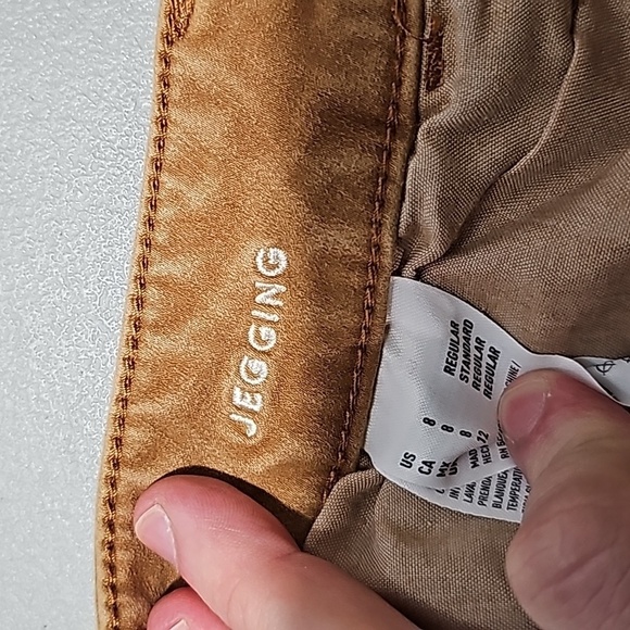 American Eagle tan size 8 360 super stretch jeggings - Picture 7 of 8